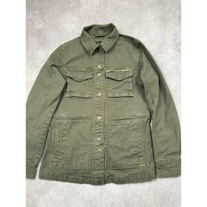 Prana Women XS‎ Utility Field Cargo Military Jacket Olive Green Outdoor Casual